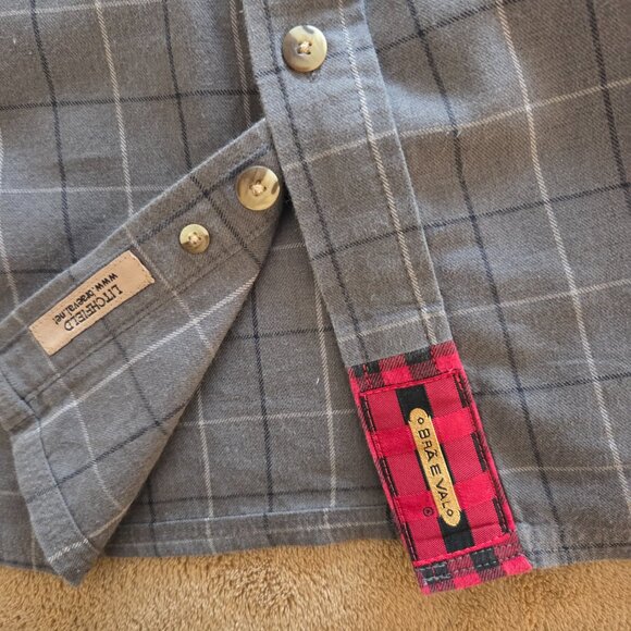 Braeval Mens Shirt Tiera Plaid Wool Blend Flannel Vented Gun Bird Hunt Size XXL - Picture 5 of 13